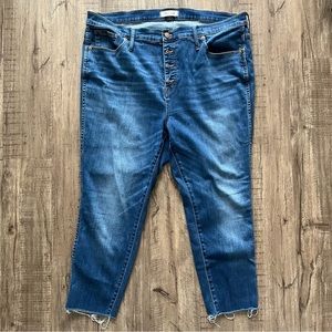 Madewell Jean High Rise Crop